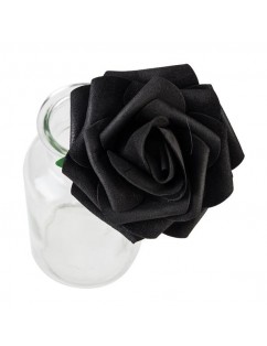 50pcs PE Foam Rose Flower Black