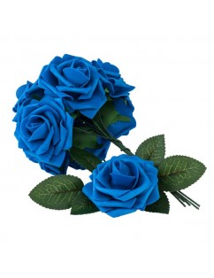 25pcs PE Foam Rose Flower Dark Blue