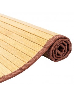 21"*60" Non-sliding Waterproof Bamboo Floor Mat Natural