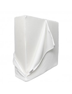 [US-W]25"*24"*12" Massage Back Lumbar Memory Foam Wedge Support Pillow White