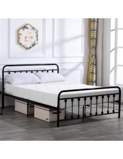 5FT Barbells Bedhead Decoration Iron Bed Black