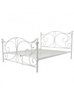 BD-7006 4FT6 Double Size Double Iron Bed King Size White