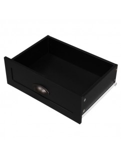 FCH 1-Drawer Nightstand End Table Black
