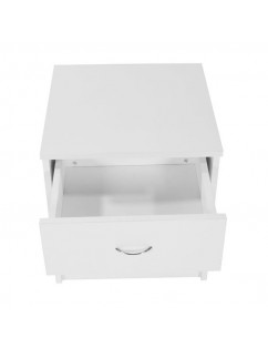 1pc Drawer Arc-shaped Handle Night Stand White