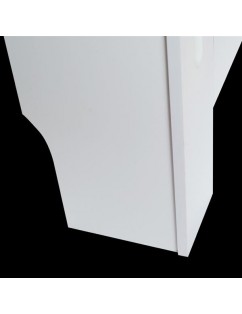 Simple Traditional Design Ventilated E1 MDF Board Vertical Stripe Pattern Radiator Cover White XL