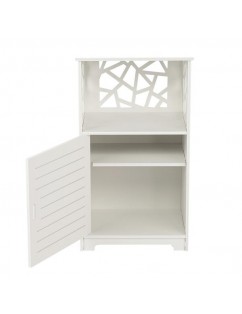 Single Door With Compartment 70cm high Bedside Table PVC (41 x 30 x 70)cm